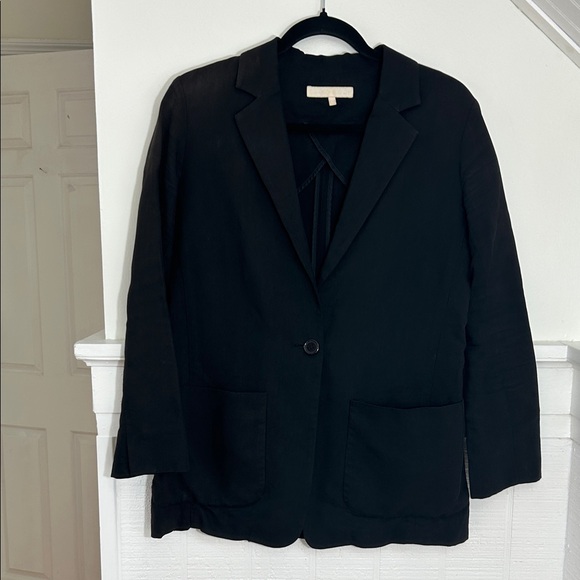 Apiece Apart Jackets & Blazers - Apiece Apart Black Cotton Viscose One Button Blazer size 6